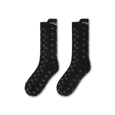 Monogram Reporter Socks back view