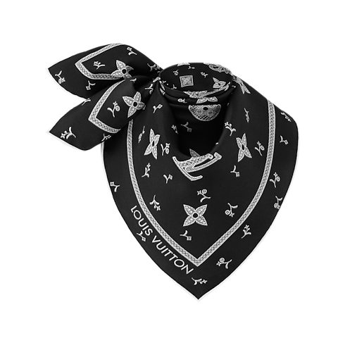 Women - Monogram Romance Square 70 S00 Women Accessories Silk Squares and Bandeaux | LOUIS VUITTON (Product zoom)