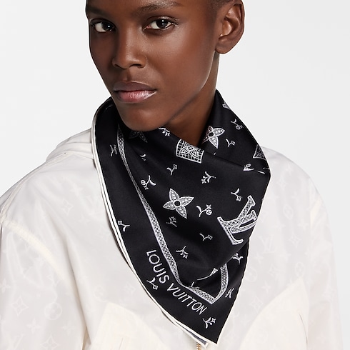 Women - Monogram Romance Square 70 S00 Women Accessories Silk Squares and Bandeaux | LOUIS VUITTON (Product zoom)