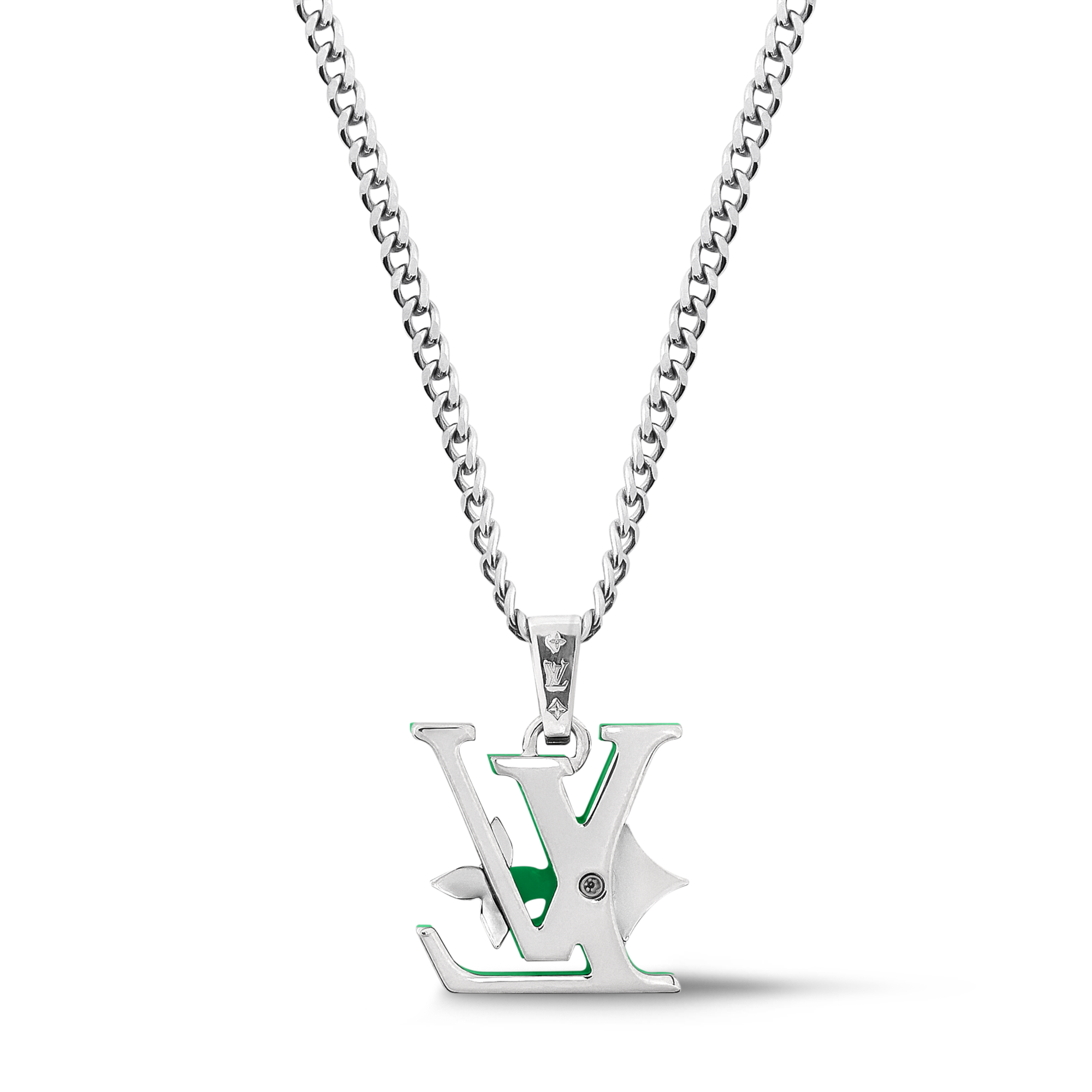 Men - Monogram Row Pendant S00 Men Fashion Jewellery Necklaces and Pendants | LOUIS VUITTON (Product zoom)