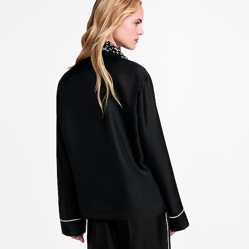 Women - Monogram Scarf Pyjama Top Women Ready-to-Wear Tops | LOUIS VUITTON (Product zoom)
