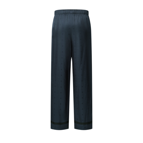 Men - Monogram Silk Blend Pyjama Trousers Men Ready-to-Wear Trousers | LOUIS VUITTON (Product zoom)