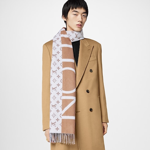 Men - Monogram Split Scarf S00 Men Accessories Scarves | LOUIS VUITTON (Product zoom)