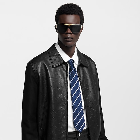 Men - Monogram Stripes Tie S00 Men Accessories Ties and Pocket Squares | LOUIS VUITTON (Product zoom)