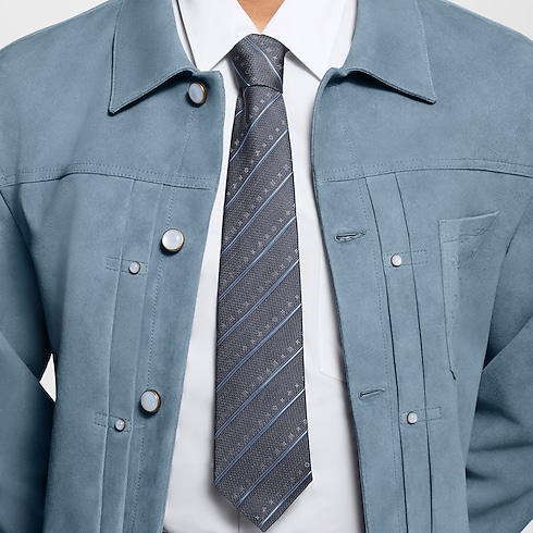 Men - Monogram Stripes Tie S00 Men Accessories Ties and Pocket Squares | LOUIS VUITTON (Product zoom)