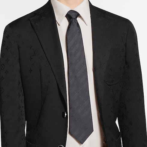 New - Monogram Stripy Tie S00 New For Men New Formal | LOUIS VUITTON (Product zoom)
