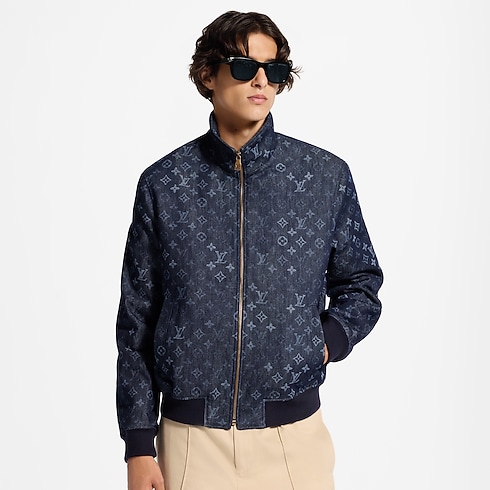 Monogram Surplus Denim Track Top cropped view