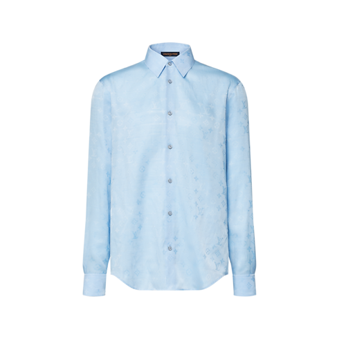 Monogram Surplus Silk-Cotton Shirt front view