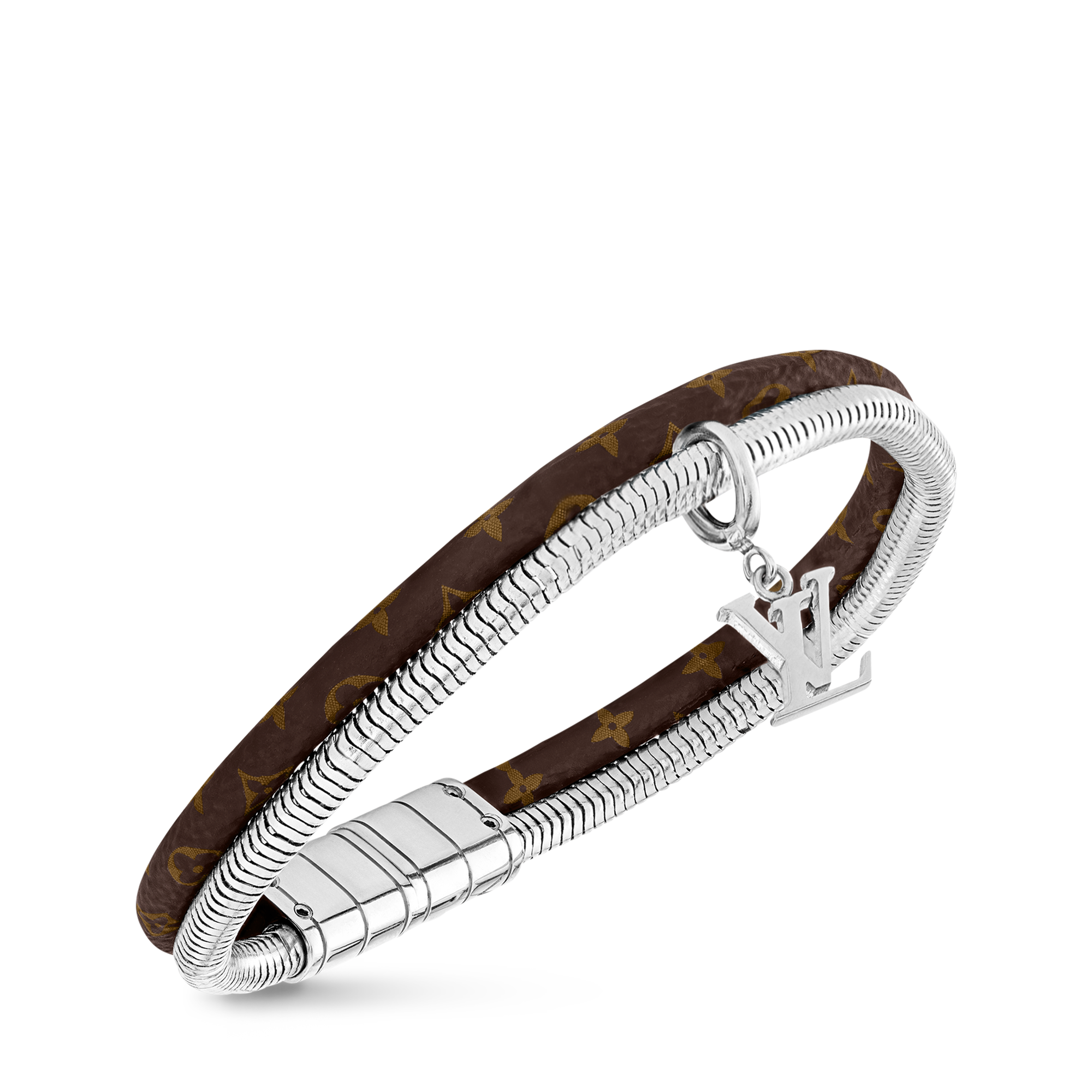 Men - Monogram Swirl Bracelet Monogram Eclipse Canvas Men Fashion Jewellery Bracelets | LOUIS VUITTON (Product zoom)