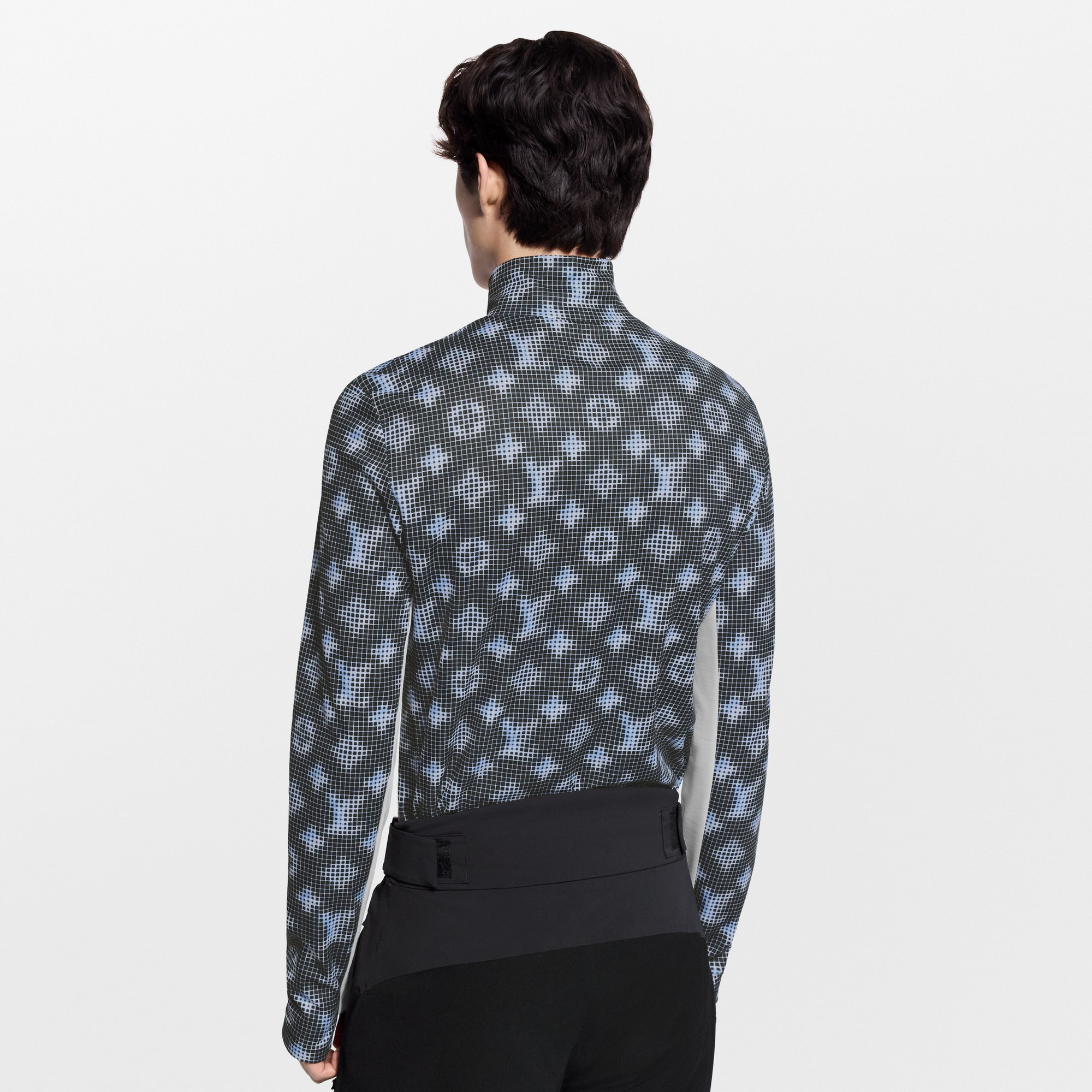 Men - Monogram Technical Long-Sleeved T-Shirt  Men Ready-to-Wear T-Shirts and Polos | LOUIS VUITTON (Product zoom)