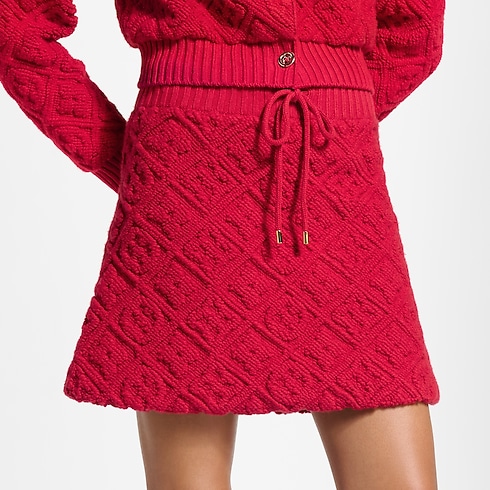 Women - Monogram Towelling Mini Skirt Women Ready-to-Wear Skirts | LOUIS VUITTON (Product zoom)