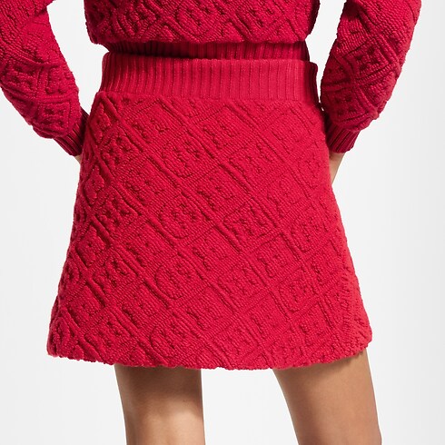 Women - Monogram Towelling Mini Skirt Women Ready-to-Wear Skirts | LOUIS VUITTON (Product zoom)