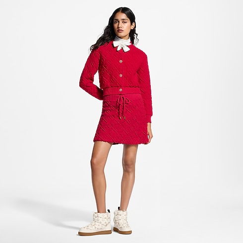 Women - Monogram Towelling Mini Skirt Women Ready-to-Wear Skirts | LOUIS VUITTON (Product zoom)