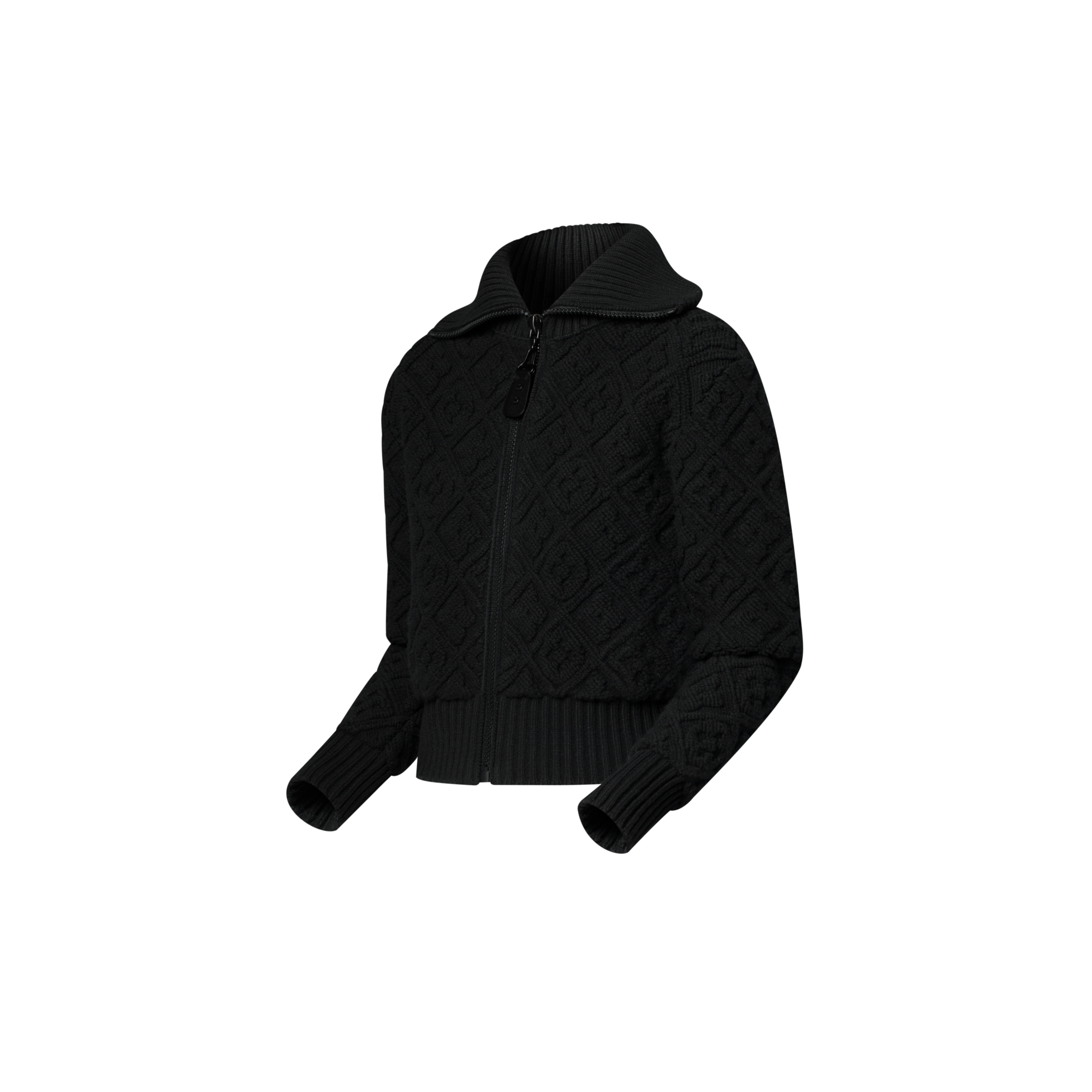 Women - Monogram Towelling Zip-Up Jacket  Women Ready-to-Wear Knitwear | LOUIS VUITTON (Product zoom)