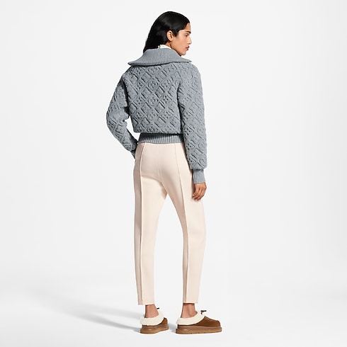 Women - Monogram Towelling Zip-Up Jacket Women Ready-to-Wear Tops and Shirts | LOUIS VUITTON (Product zoom)