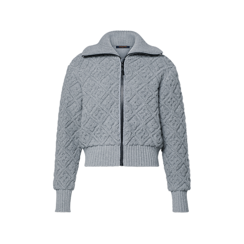 Women - Monogram Towelling Zip-Up Jacket Women Ready-to-Wear Tops and Shirts | LOUIS VUITTON (Product zoom)