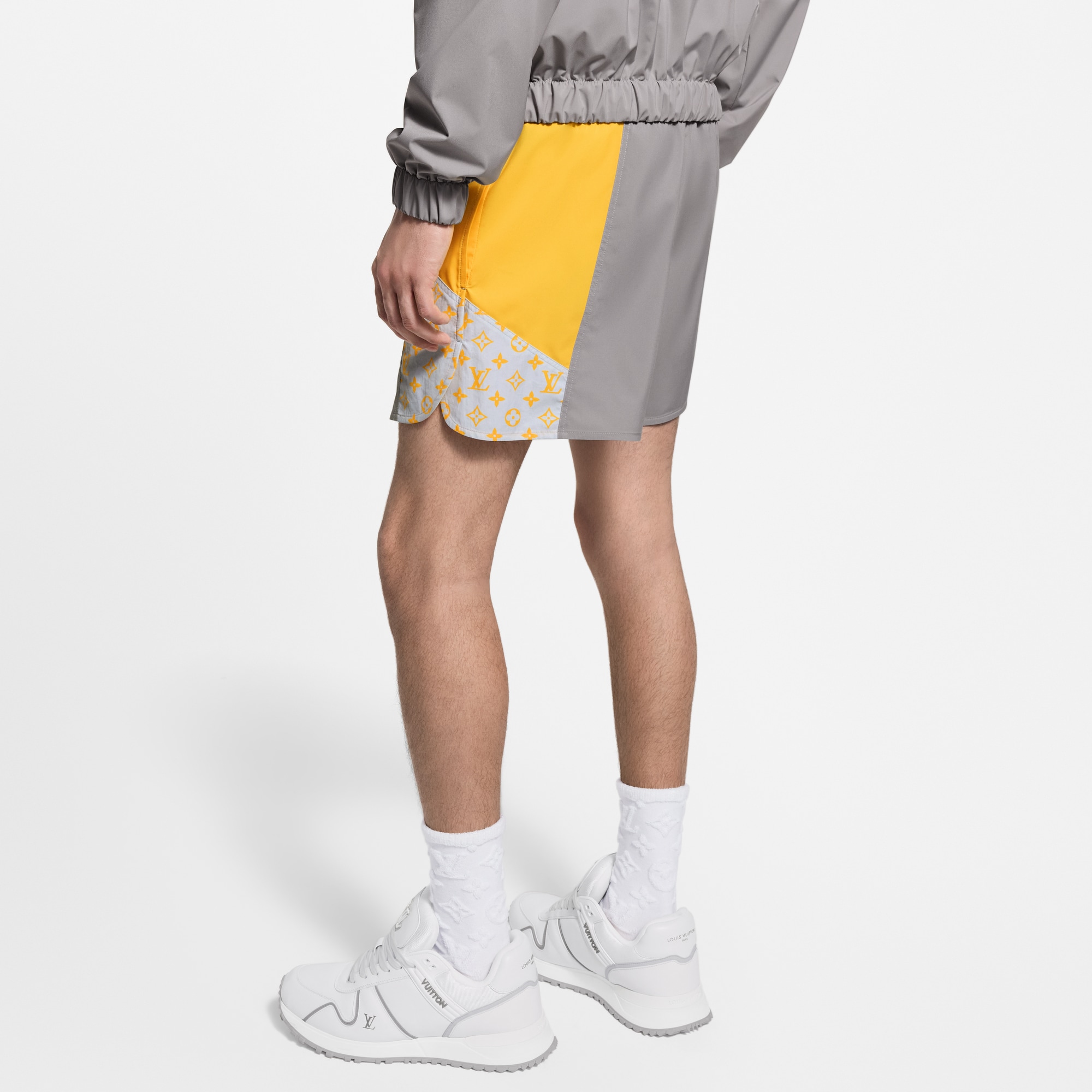 Men - Monogram Track Shorts  Men Ready-to-Wear Trousers | LOUIS VUITTON (Product zoom)