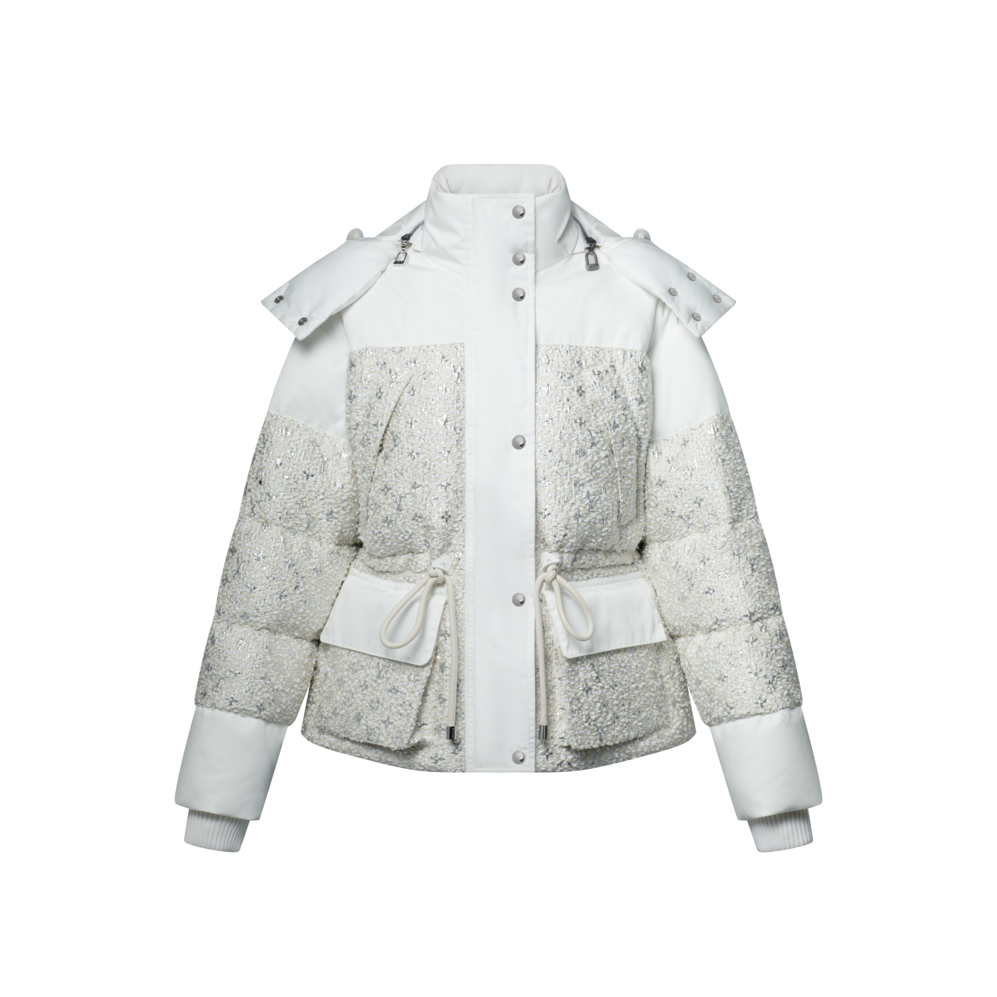Women - Monogram Tweed Puffer Jacket  Women Ready-to-Wear Coats and Jackets | LOUIS VUITTON (Product zoom)
