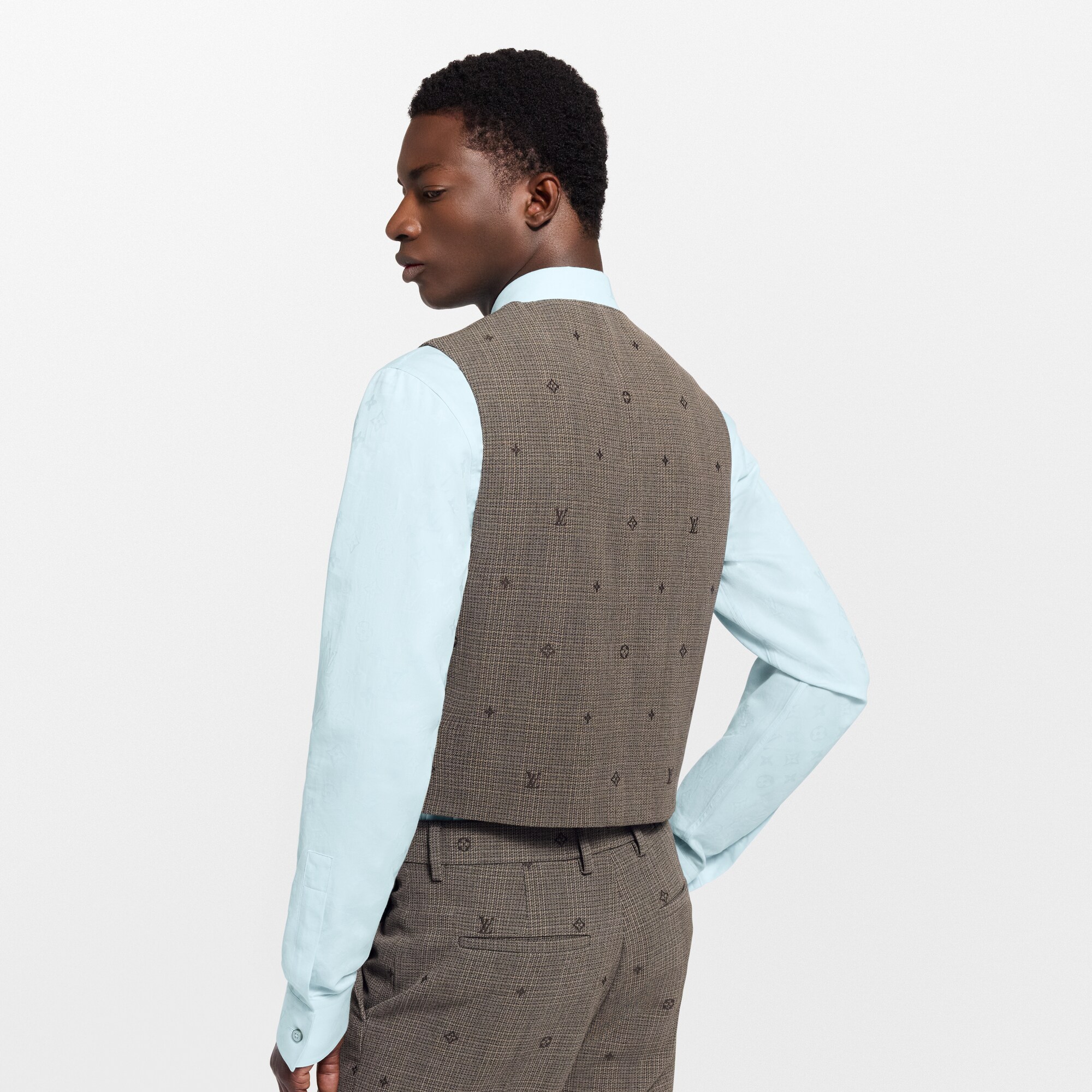 Men - Monogram Waistcoat  Men Ready-to-Wear All Ready-to-Wear | LOUIS VUITTON (Product zoom)