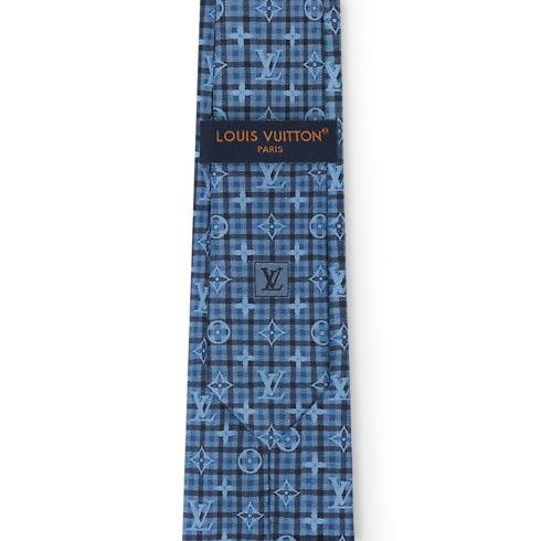 Men - Monogram Windowpane Tie S00 Men Accessories All Accessories | LOUIS VUITTON (Product zoom)