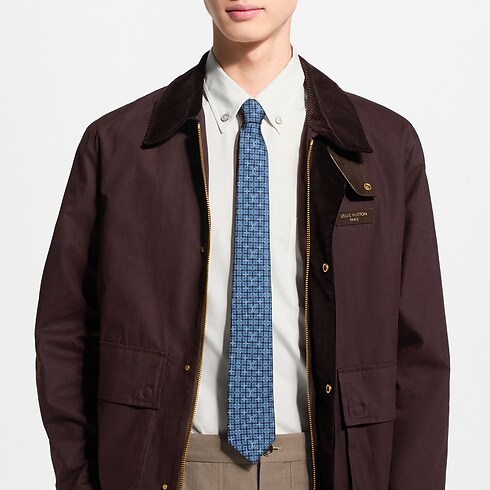 Men - Monogram Windowpane Tie S00 Men Accessories All Accessories | LOUIS VUITTON (Product zoom)