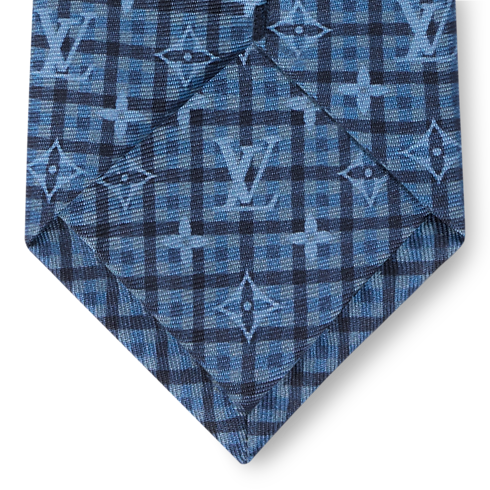 Men - Monogram Windowpane Tie S00 Men Accessories All Accessories | LOUIS VUITTON (Product zoom)