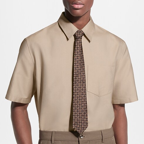Men - Monogram Windowpane Tie S00 Men Accessories All Accessories | LOUIS VUITTON (Product zoom)