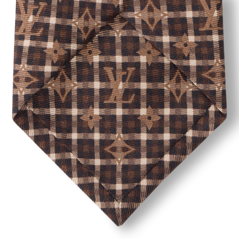 Men - Monogram Windowpane Tie S00 Men Accessories All Accessories | LOUIS VUITTON (Product zoom)