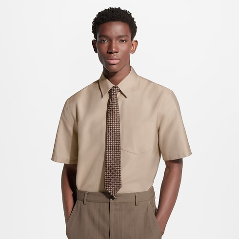 Men - Monogram Windowpane Tie S00 Men Accessories All Accessories | LOUIS VUITTON (Product zoom)