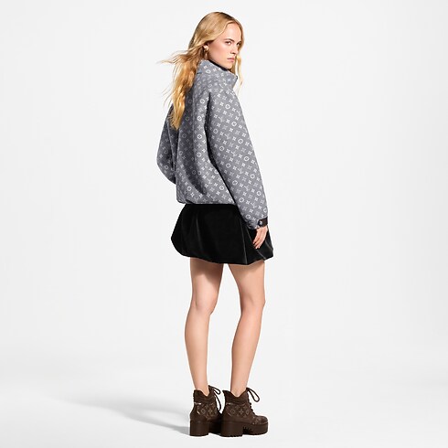 Women - Monogram Zip-Up Jacket Women Ready-to-Wear Coats and Jackets | LOUIS VUITTON (Product zoom)