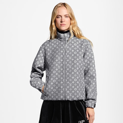 Women - Monogram Zip-Up Jacket Women Ready-to-Wear Coats and Jackets | LOUIS VUITTON (Product zoom)