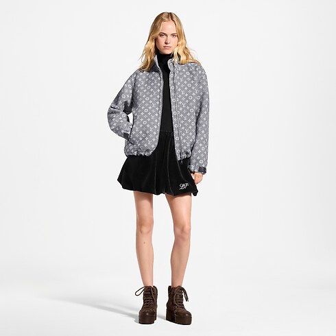 Women - Monogram Zip-Up Jacket Women Ready-to-Wear Coats and Jackets | LOUIS VUITTON (Product zoom)