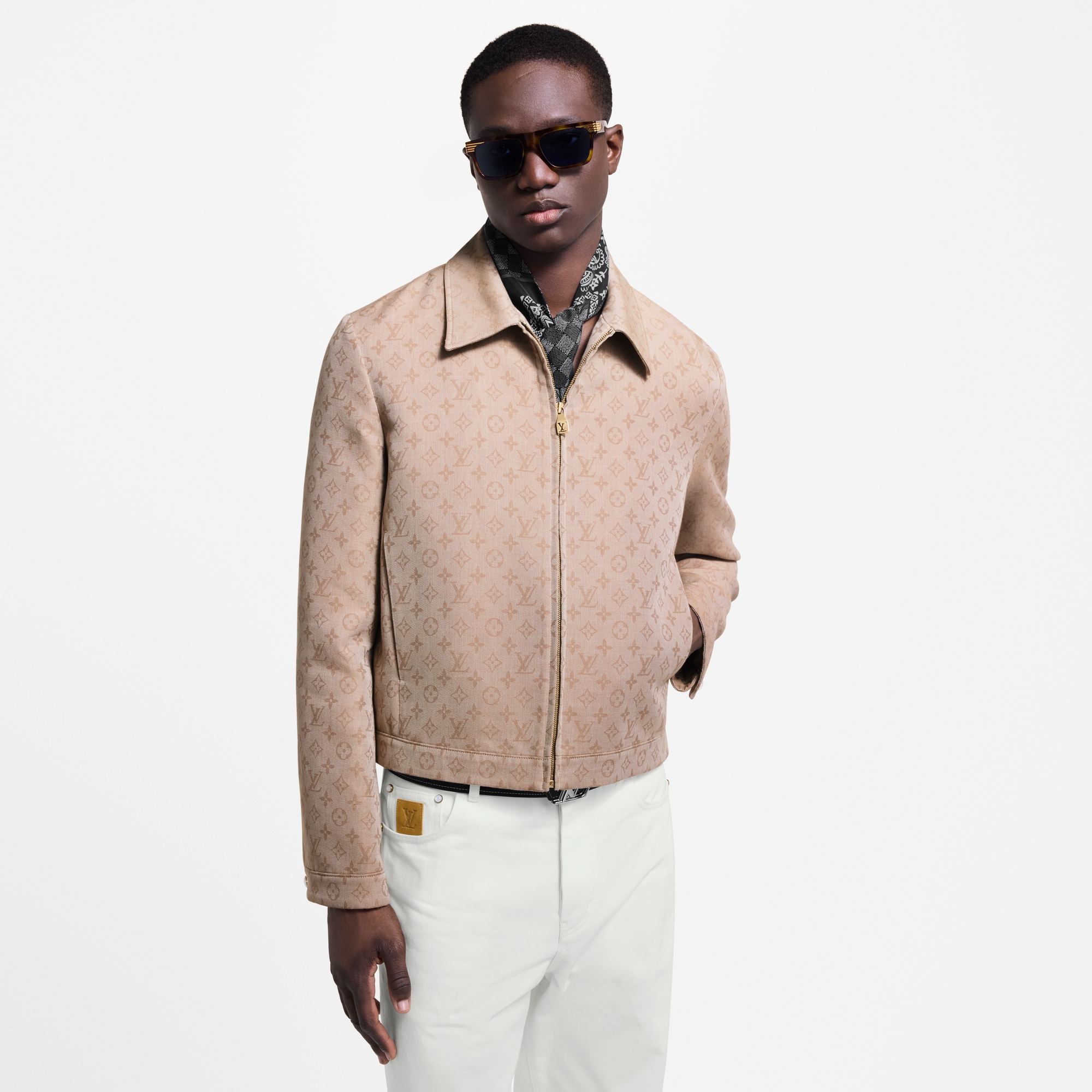 Men - Monogram Zipped Blouson  Men Ready-to-Wear Outerwear and Coats | LOUIS VUITTON (Product zoom)