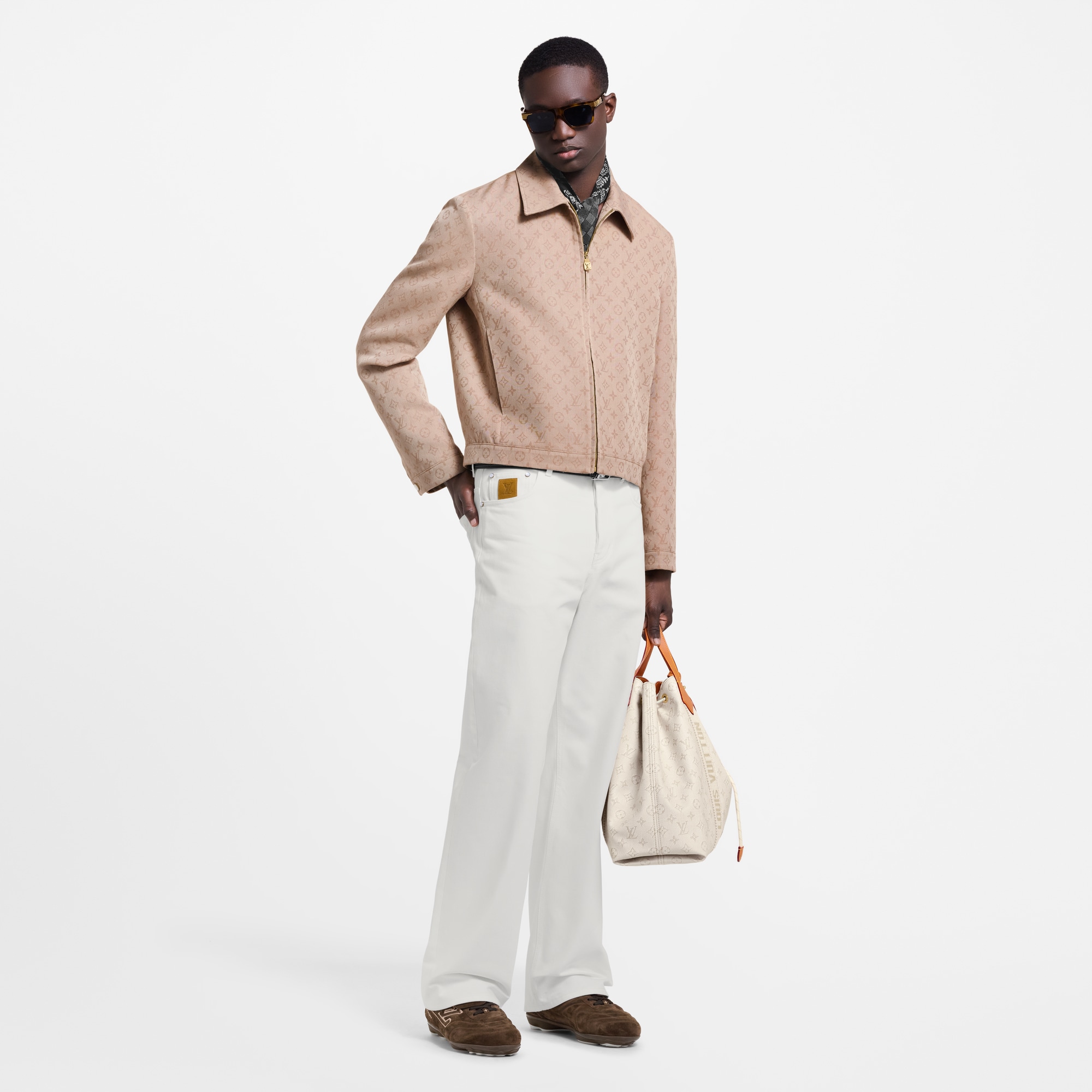 Men - Monogram Zipped Blouson  Men Ready-to-Wear Outerwear and Coats | LOUIS VUITTON (Product zoom)