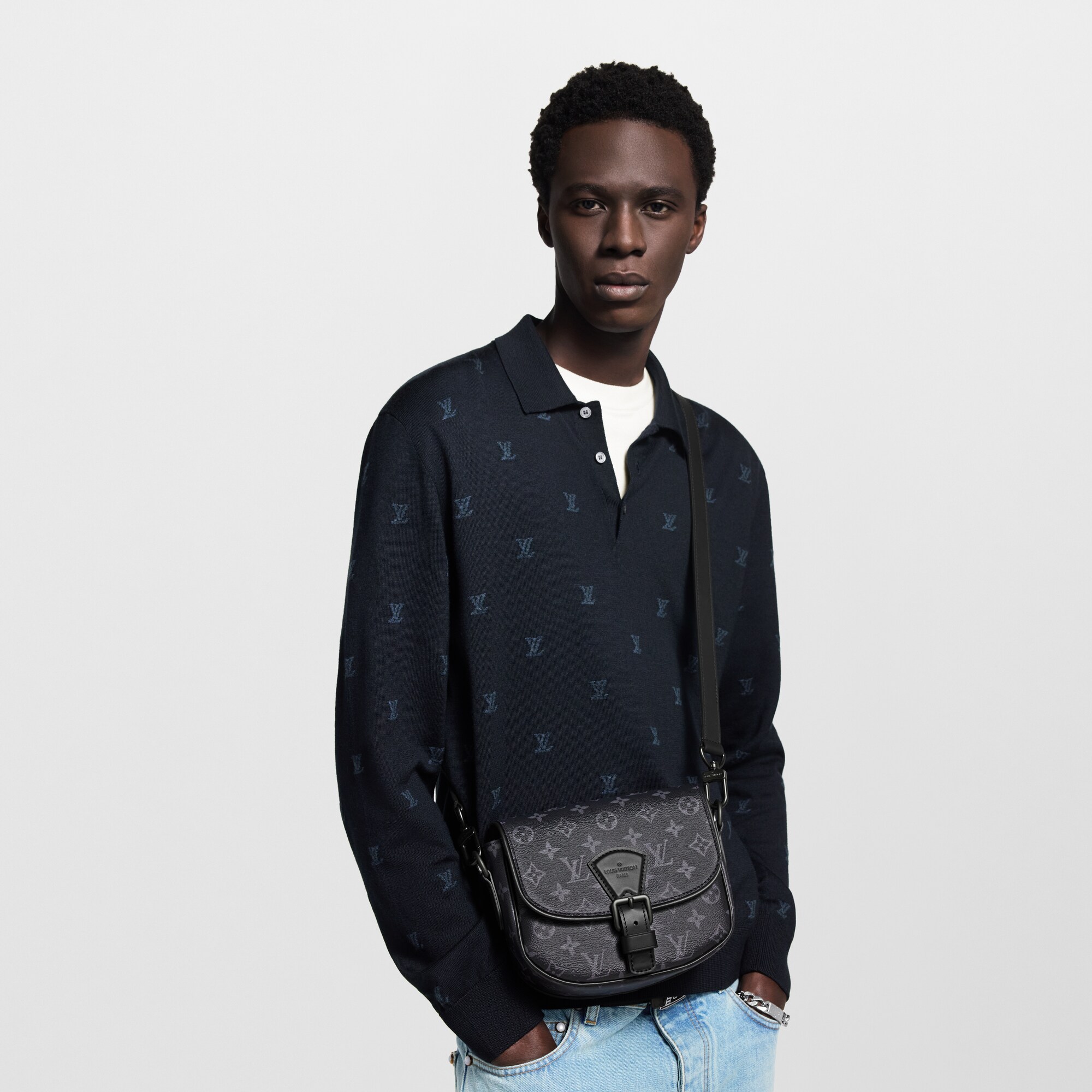 Bags and Small Leather Goods - Montsouris Messenger PM Bag Monogram Eclipse Bags and Small Leather Goods Men