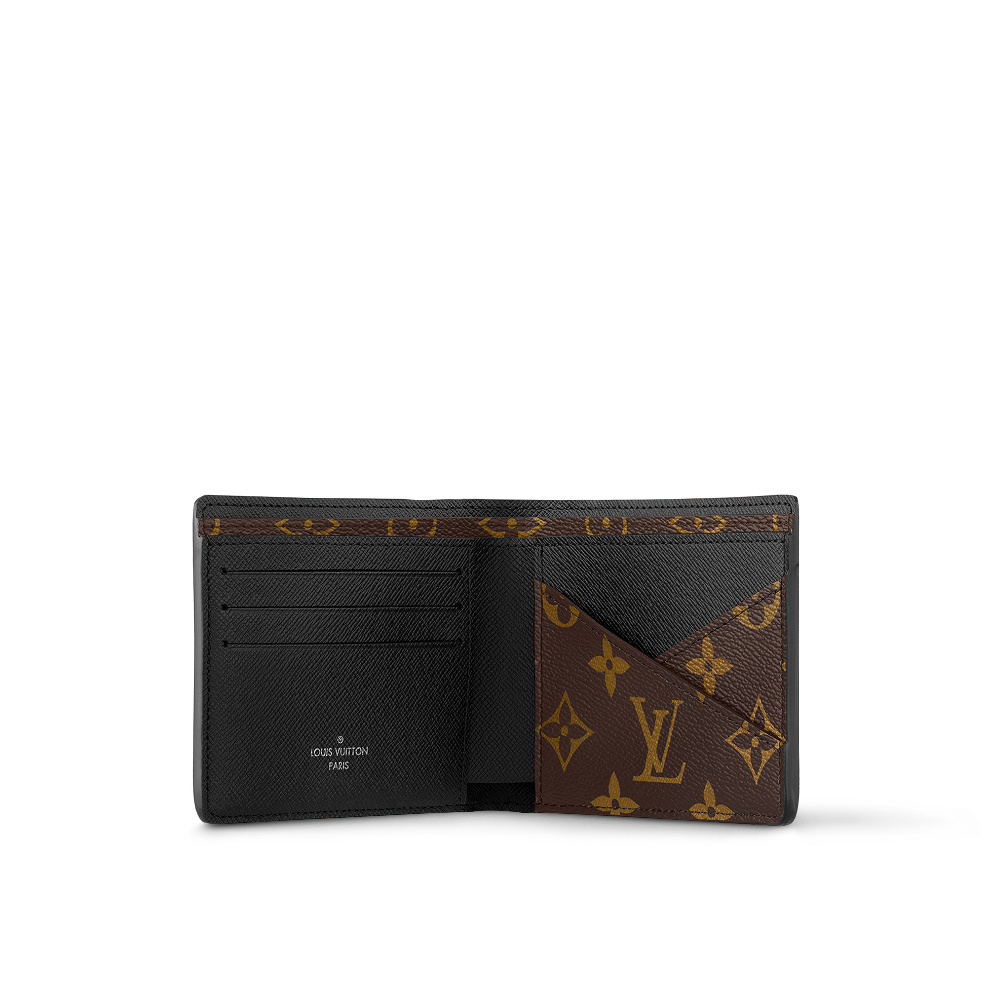 Men - Multiple Wallet Monogram Macassar Canvas Men Wallets and Small Leather Goods All Wallets and Small Leather Goods | LOUIS VUITTON (Product zoom)
