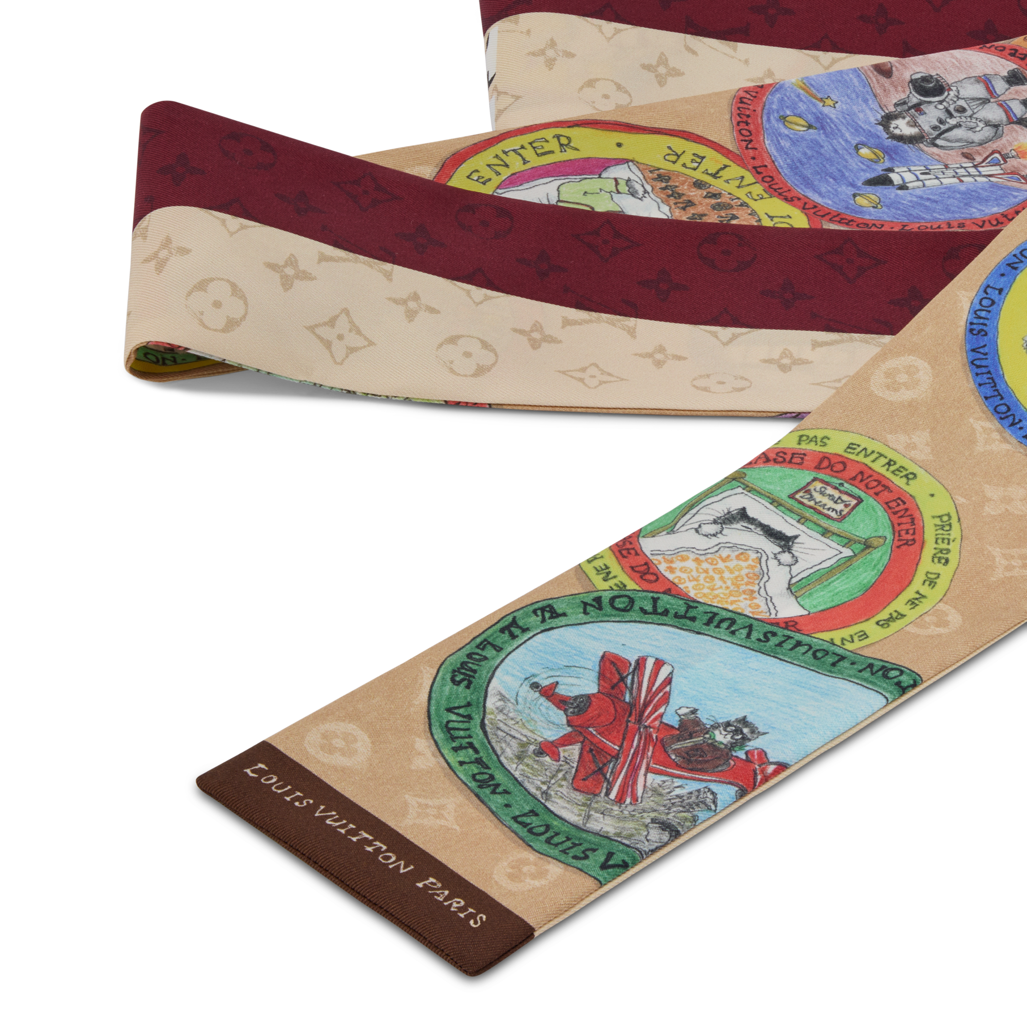 Women - My LV Trunk Bandeau S00 Women Accessories Silk Squares and Bandeaux | LOUIS VUITTON (Product zoom)