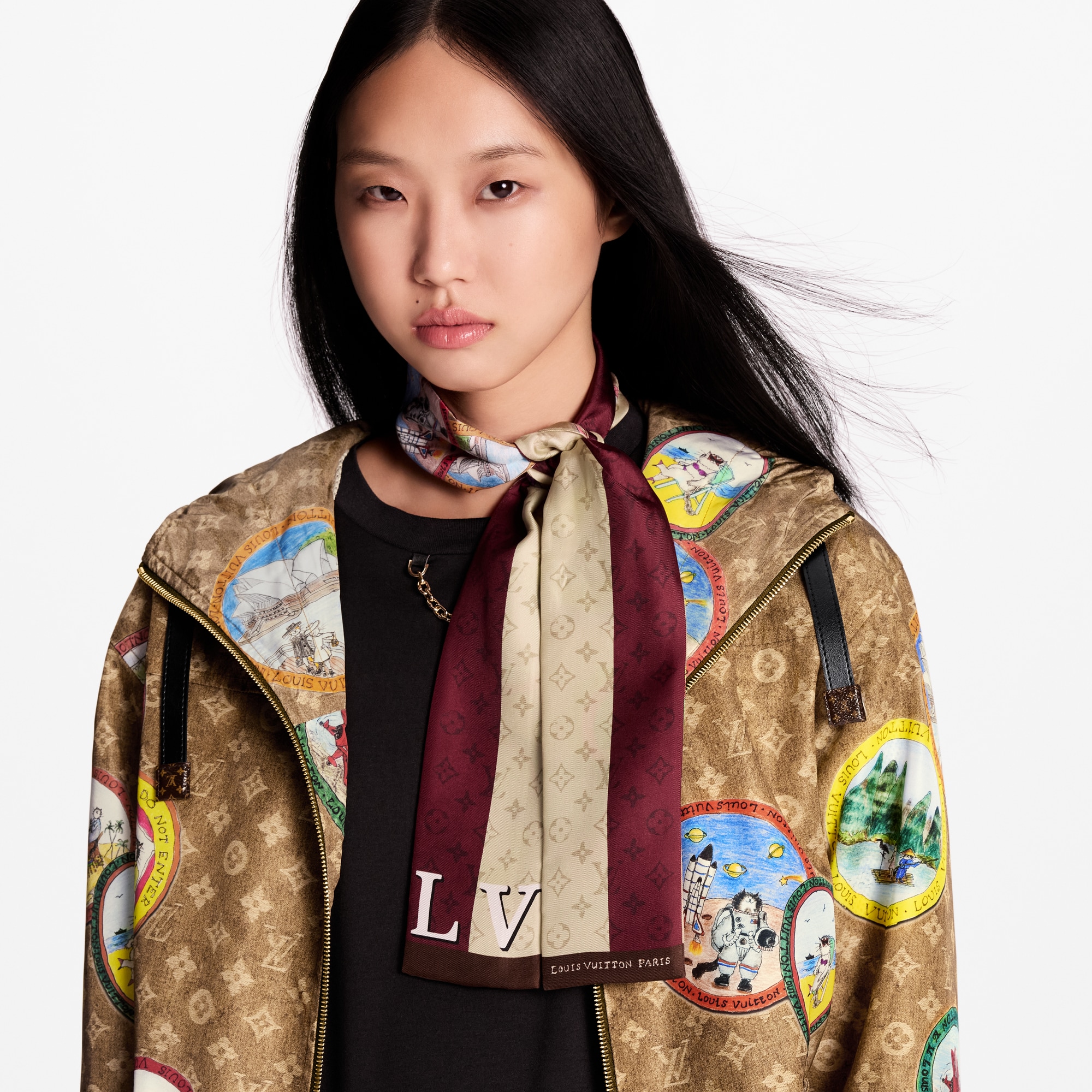 Women - My LV Trunk Bandeau S00 Women Accessories Silk Squares and Bandeaux | LOUIS VUITTON (Product zoom)