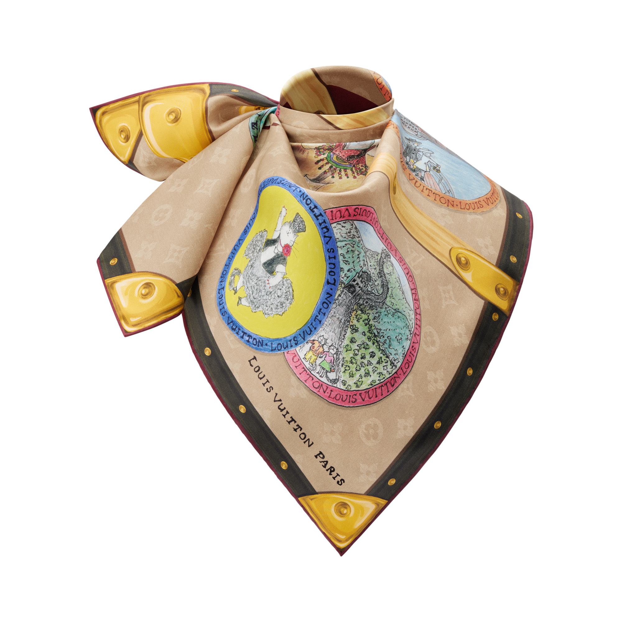 Women - My LV Trunk Square 90 S00 Women Accessories Silk Squares and Bandeaux | LOUIS VUITTON (Product zoom)