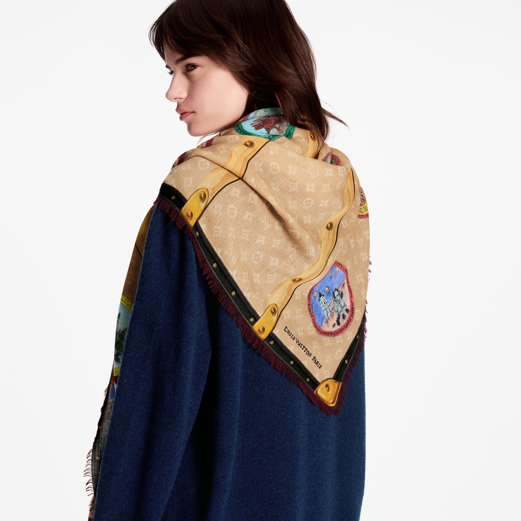 Women - My LV Trunk Stole S00 Women Accessories Shawls and Stoles | LOUIS VUITTON (Product zoom)