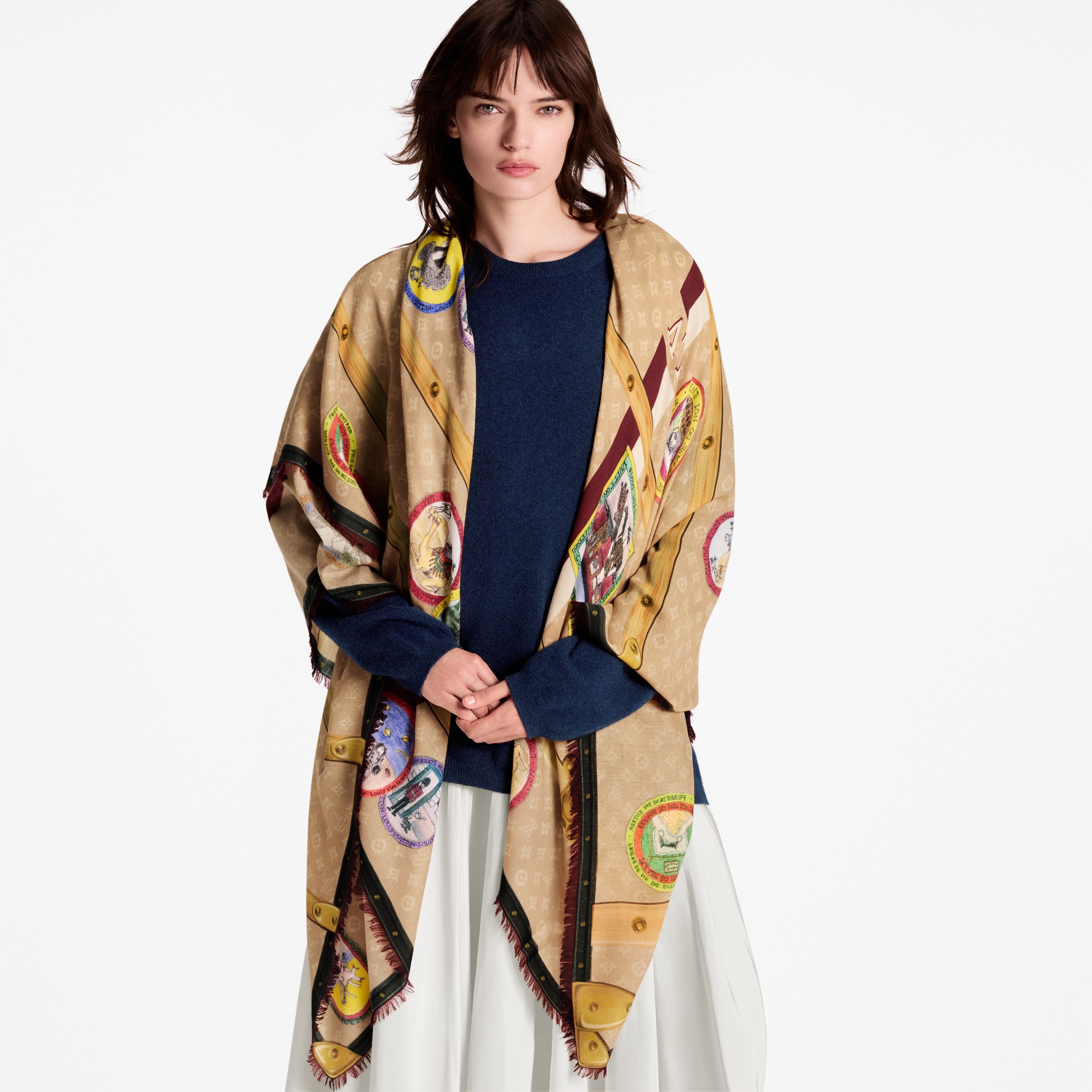 Women - My LV Trunk Stole S00 Women Accessories Shawls and Stoles | LOUIS VUITTON (Product zoom)