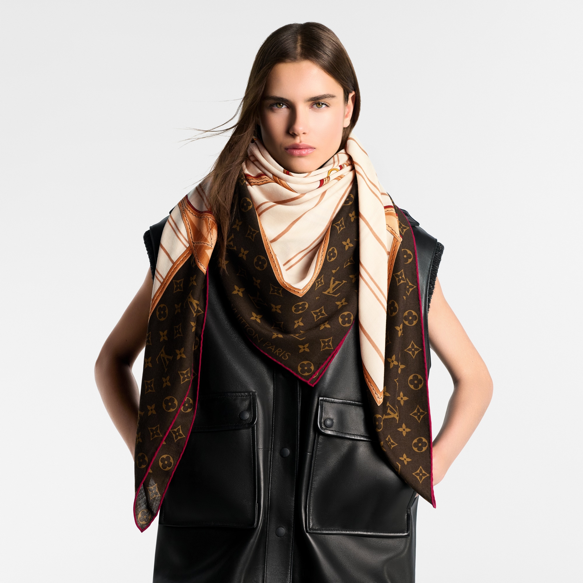 Women - My Neverfull Shawl S00 Women Accessories Shawls and Stoles | LOUIS VUITTON (Product zoom)