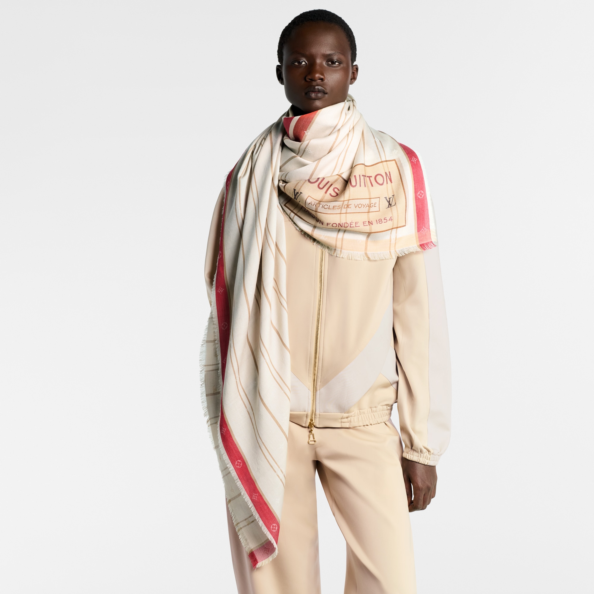 Women - My Neverfull Shawl S00 Women Accessories Shawls and Stoles | LOUIS VUITTON (Product zoom)