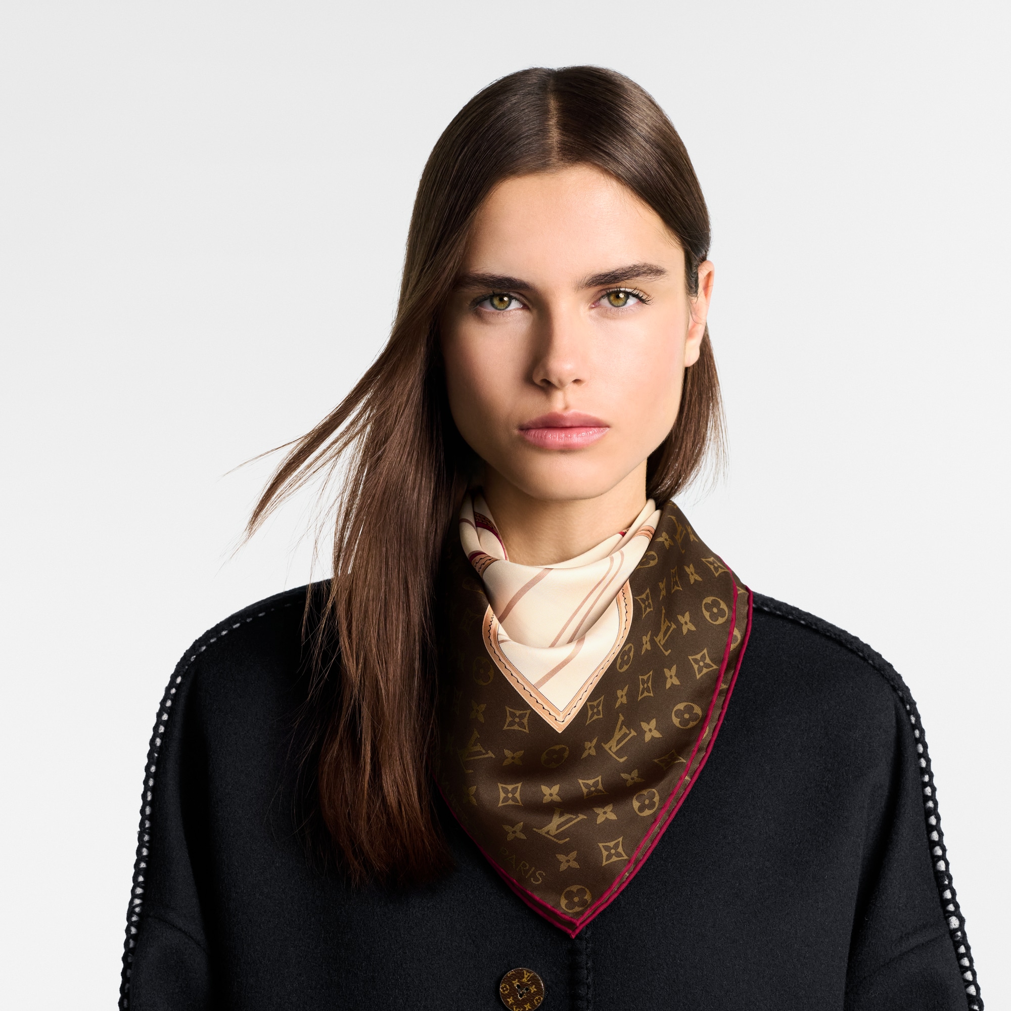 Women - My Neverfull Square 90 S00 Women Accessories Silk Squares and Bandeaux | LOUIS VUITTON (Product zoom)