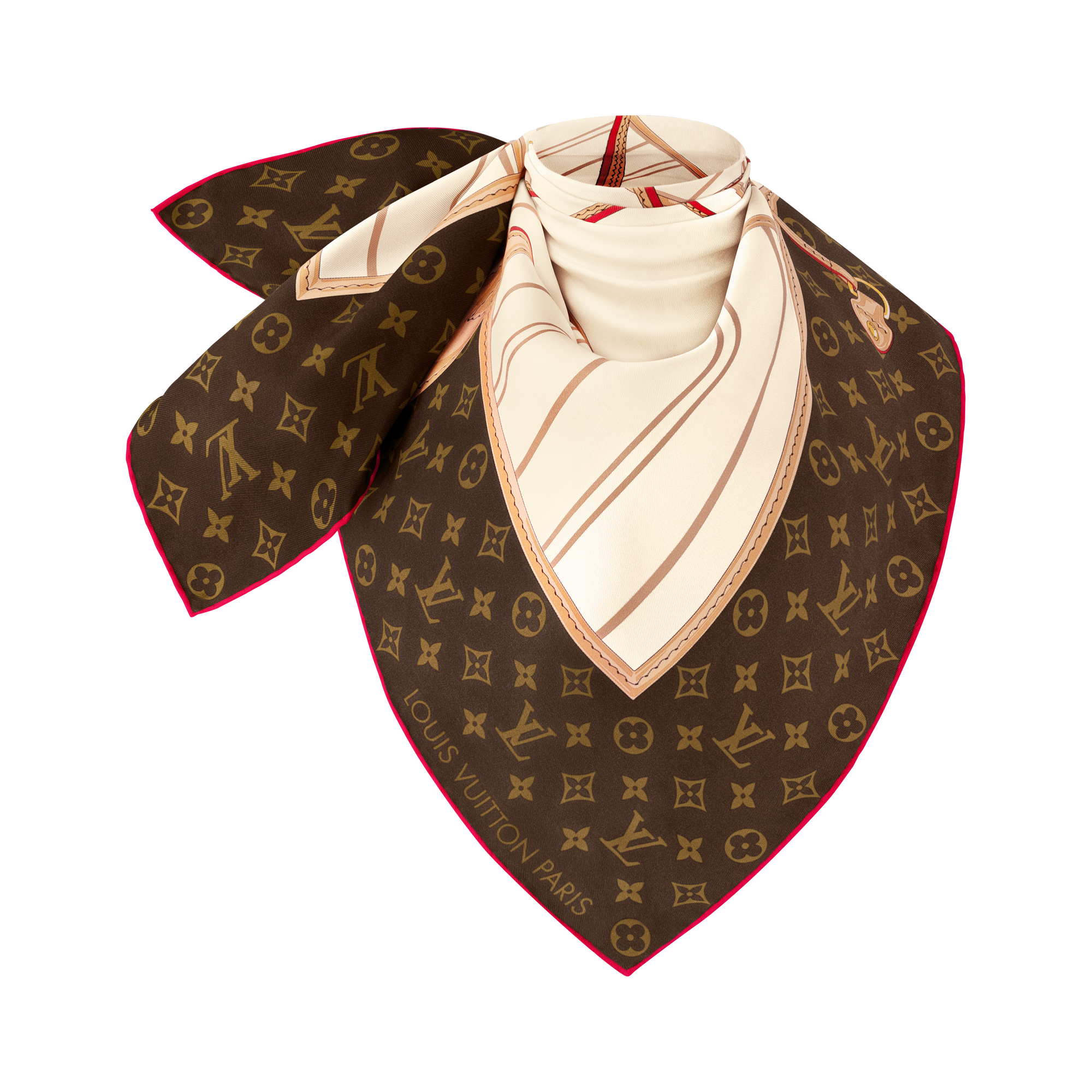 Women - My Neverfull Square 90 S00 Women Accessories Silk Squares and Bandeaux | LOUIS VUITTON (Product zoom)