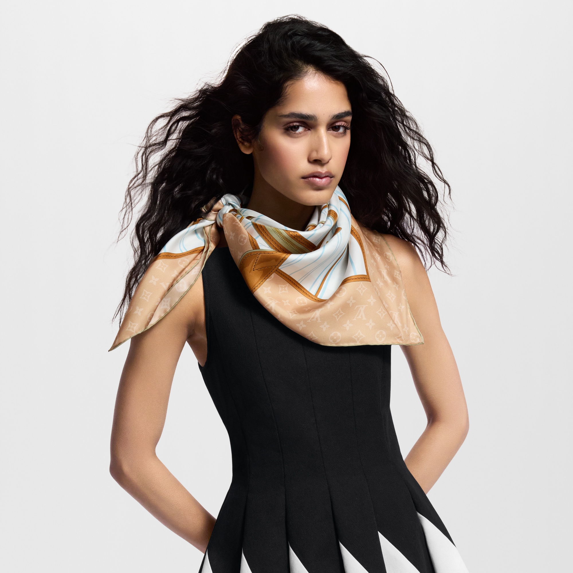 Women - My Neverfull Square 90 S00 Women Accessories Silk Squares and Bandeaux | LOUIS VUITTON (Product zoom)