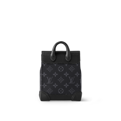 Men - Nano Steamer Bag Monogram Eclipse Men Bags All Collections | LOUIS VUITTON (Product zoom)