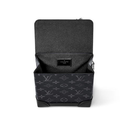 Men - Nano Steamer Bag Monogram Eclipse Men Bags All Collections | LOUIS VUITTON (Product zoom)