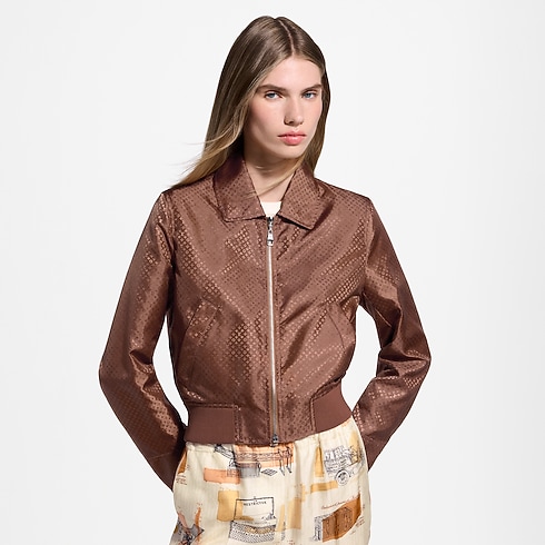 Women - Nanogram Bomber Jacket Women Ready-to-Wear Coats and Jackets | LOUIS VUITTON (Product zoom)