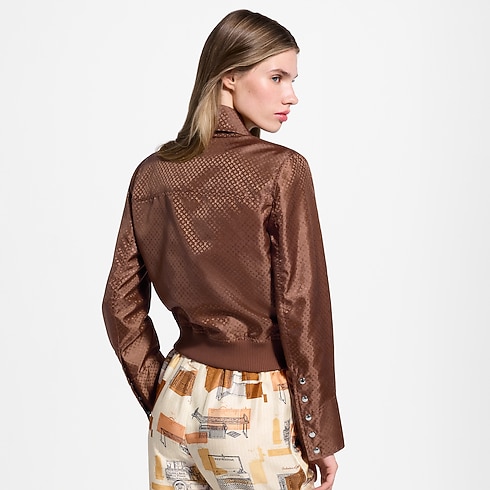 Women - Nanogram Bomber Jacket Women Ready-to-Wear Coats and Jackets | LOUIS VUITTON (Product zoom)